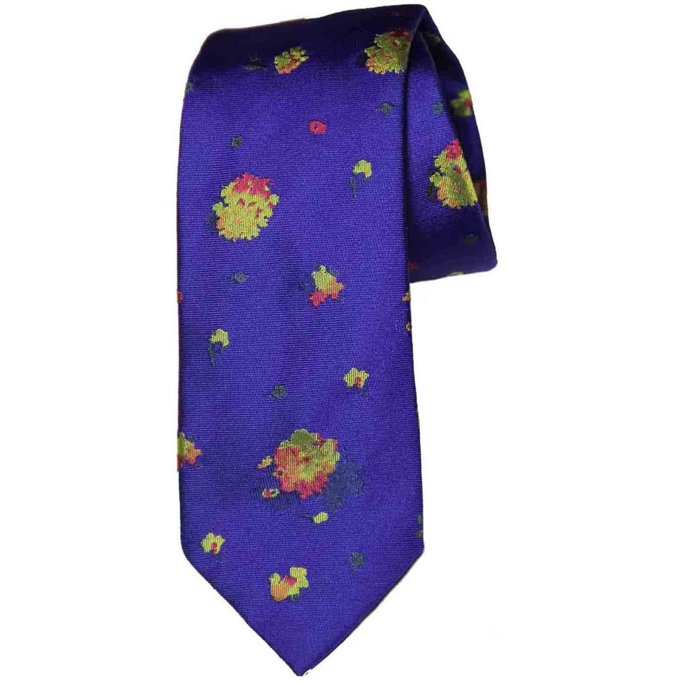Thomas Pink Mitcham Flower Silk Tie Purple